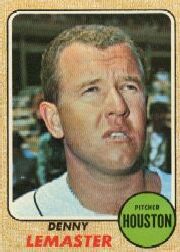 1968 Topps Baseball Cards      491     Denny Lemaster
